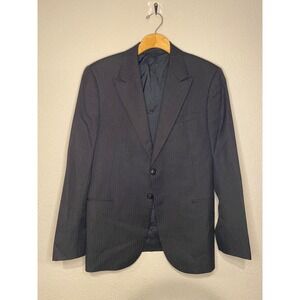 Giorgio Armani Pinstripe Wool Silk Blazer Sport Coat Jacket Made in Italy 40R